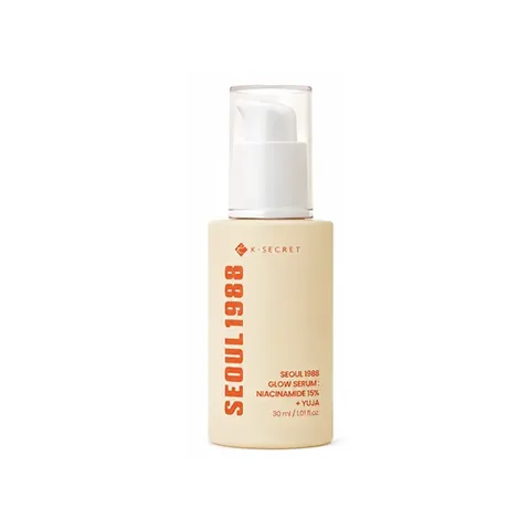 زجاجة K-SECRET SEOUL 1988 Glow Serum — نياسيناميد 15% + يوجا، 30 مل